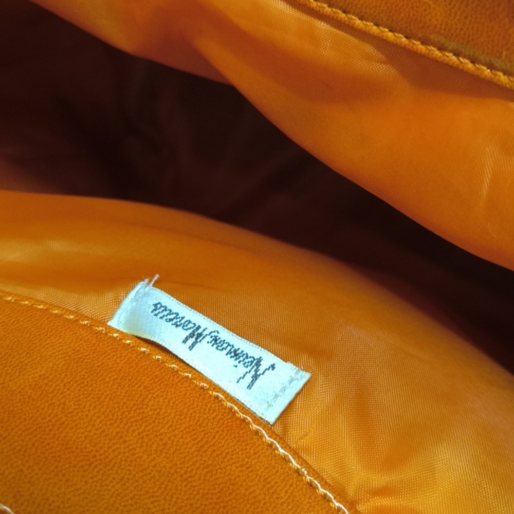 Neiman Marcus Orange Bag Vintage Vinal Tote - Picture 9 of 12